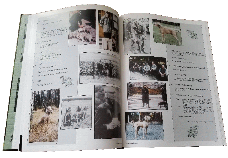 Weimaraner Memory Yearbook sample pages